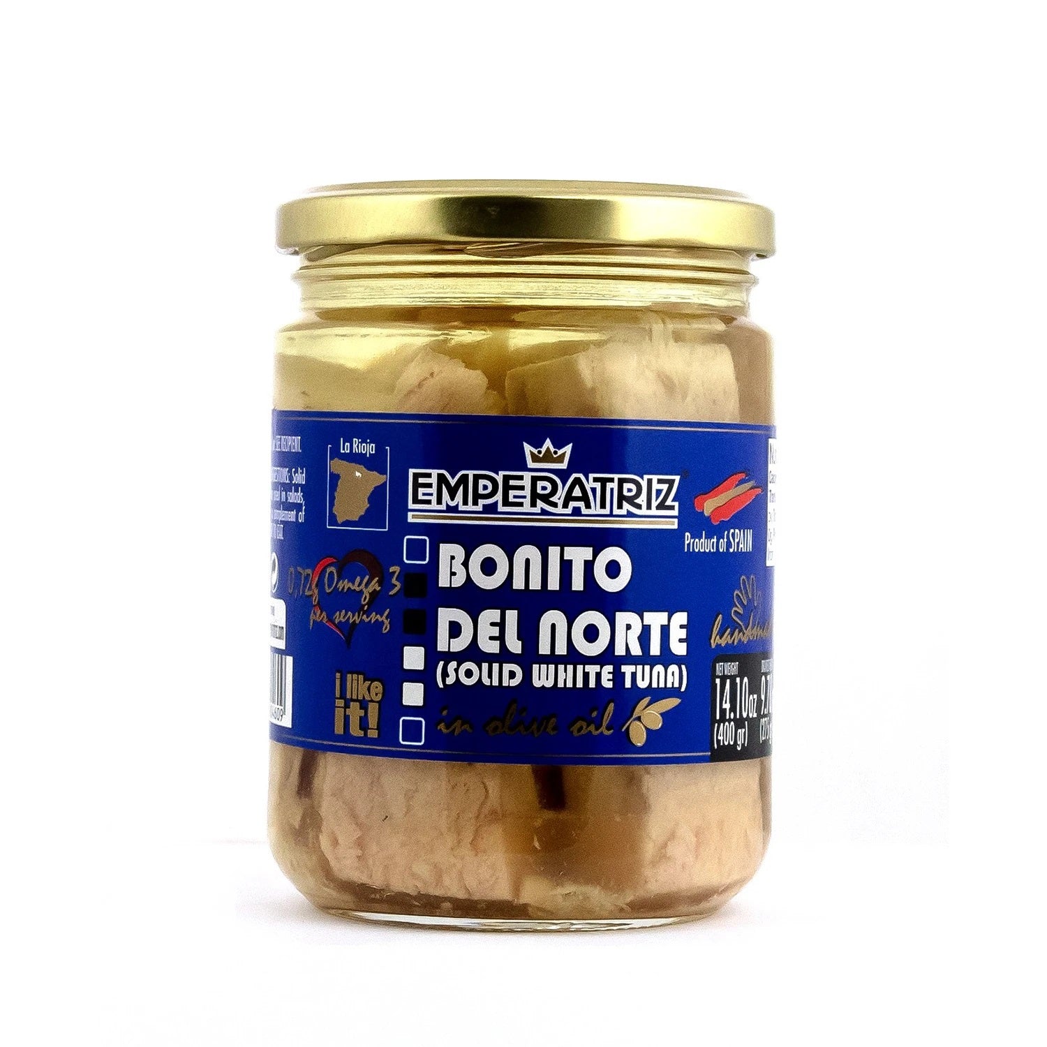 Bonito Del Norte Solid White Tuna Loins In Olive Oil - 460gr/12pk