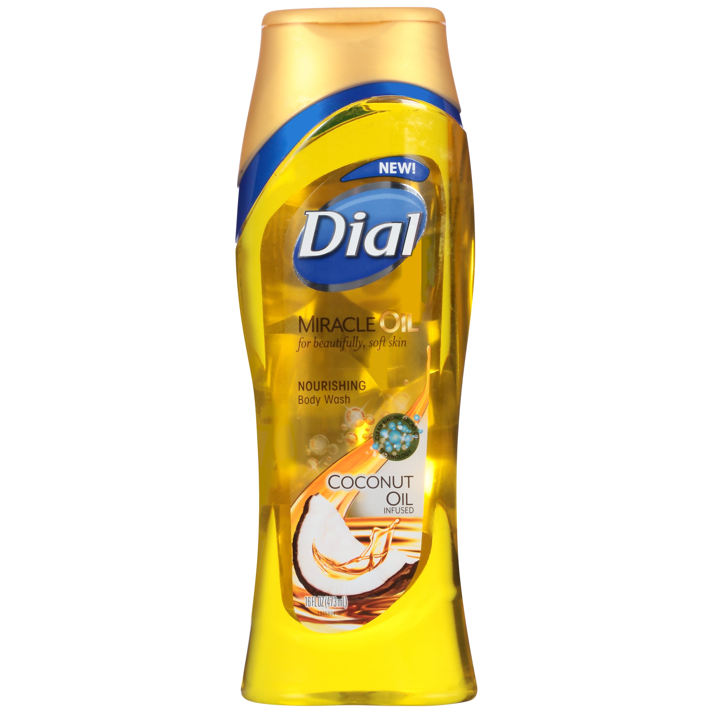 Dial Body Wash MIRACLE OIL COCONUT 16OZ/6pk