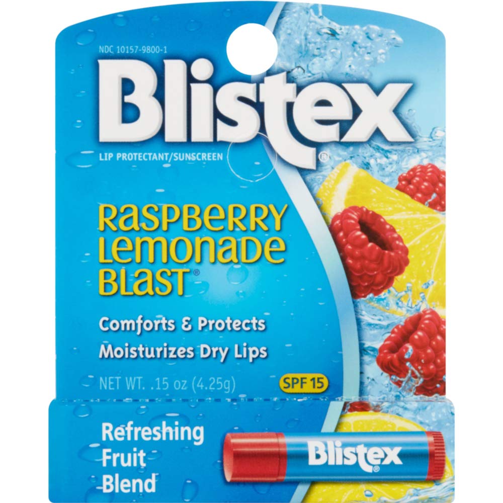 Blistex Raspberry Lemonade Blast Lip Protectant SPF 15 - 0.15oz/12pk