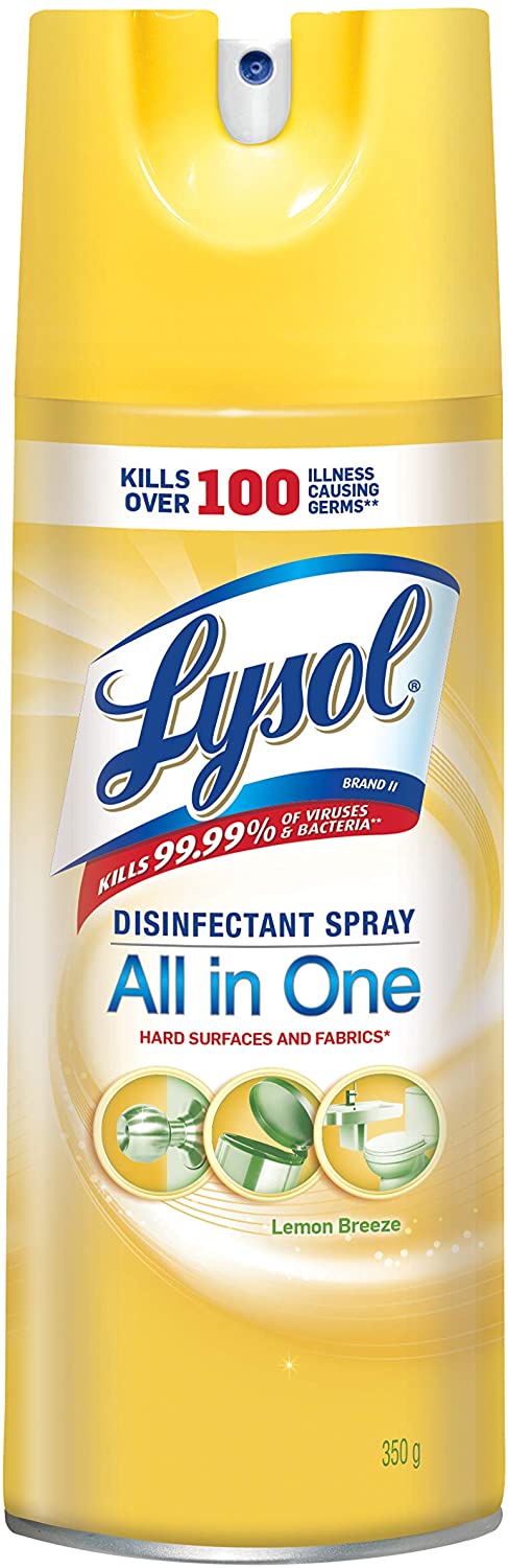 Lysol Disinfectant Spray Lemon Breeze - 12.5oz/12pk