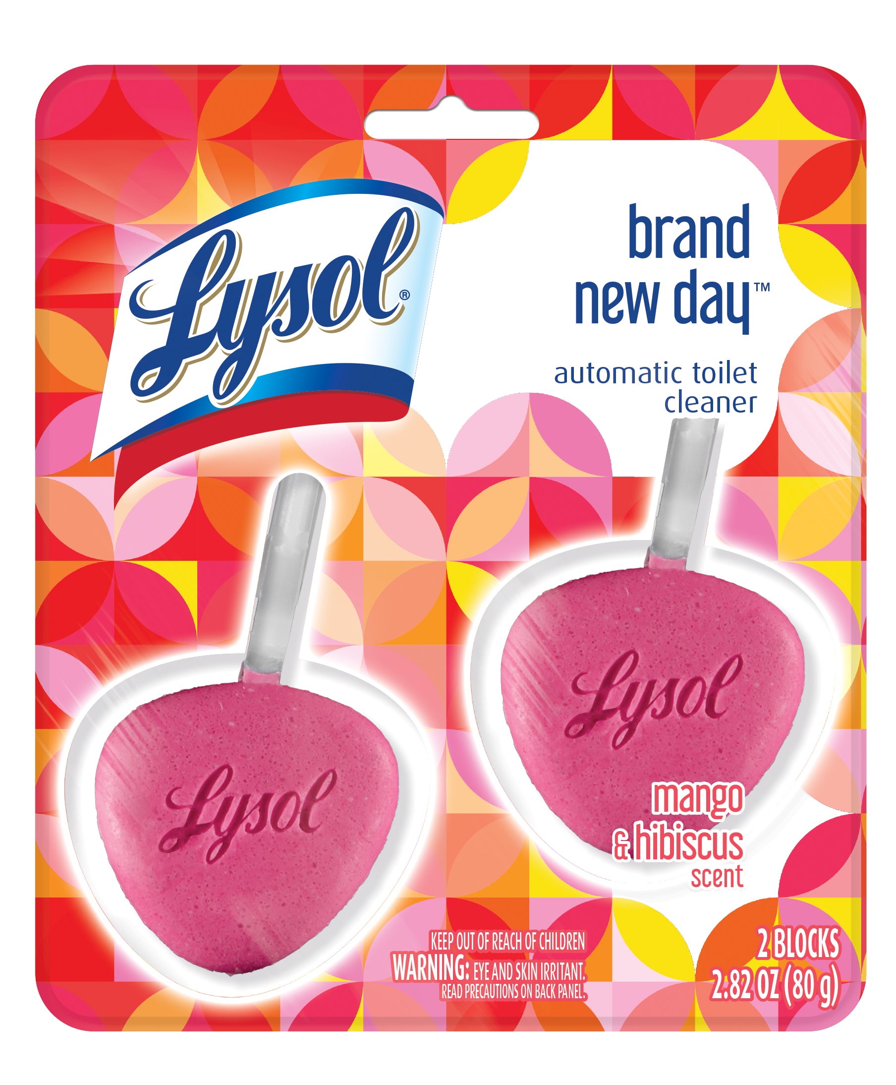 Lysol Auto Toilet Bowl Cleaner Brand New Day Mango & Hibiscus - 2ct/4pk
