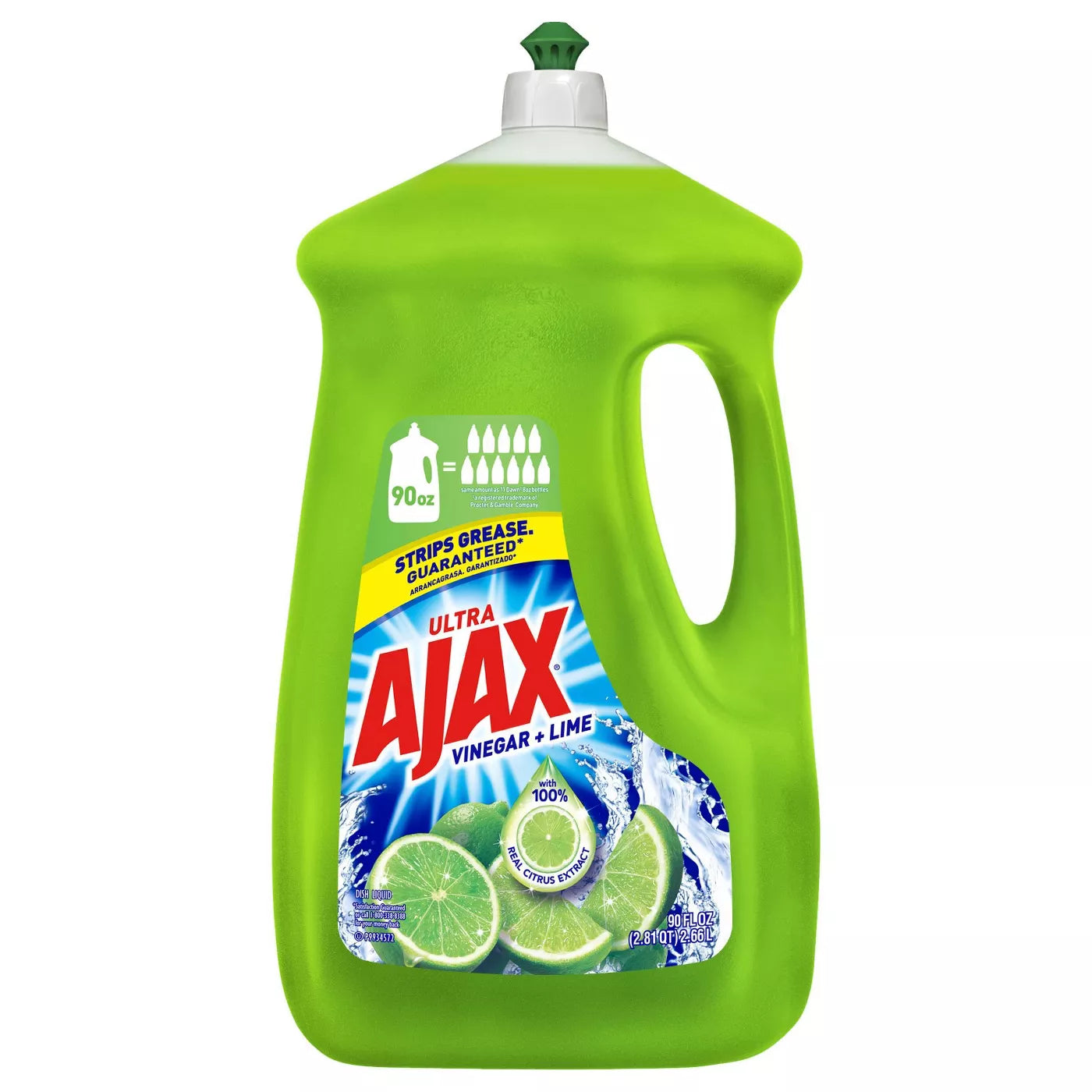 Ajax Liquid Dish Soap Lime - 90oz/4pk