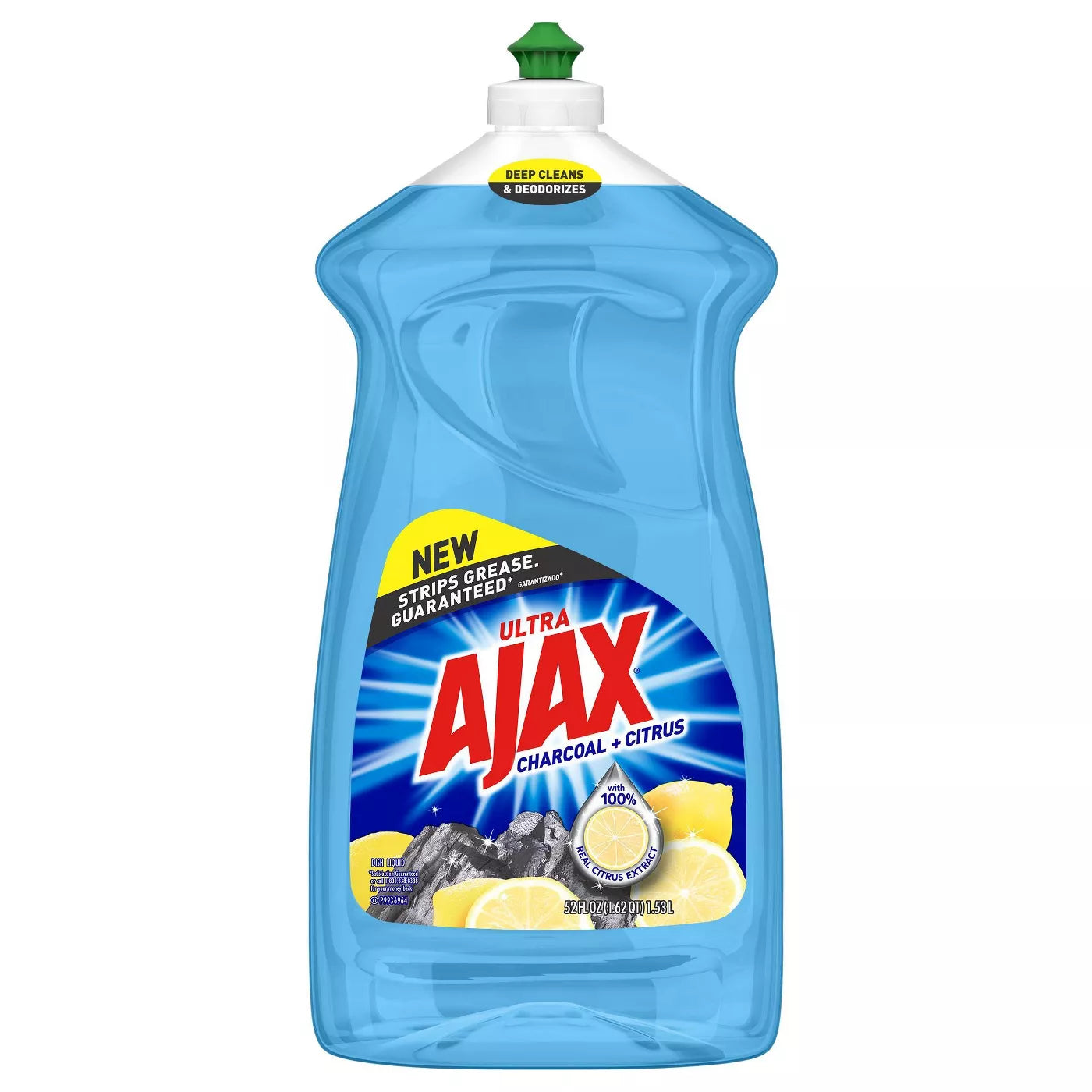 Ajax Liquid Dish Soap Charcoal & Citrus - 52oz/6pk