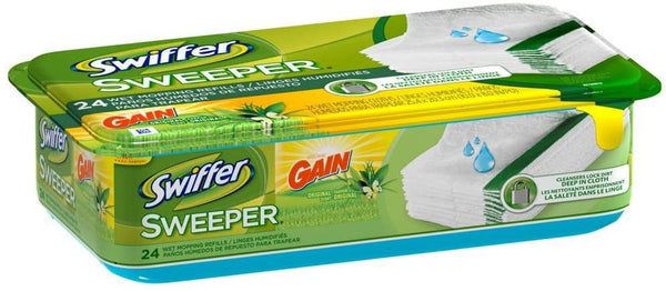 Swiffer Sweeper Wet Mopping Cloths with Gain - 24ct/6pk