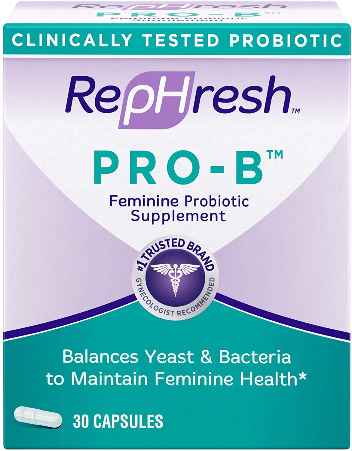 RepHresh Pro-B Probiotic Feminine Supplement - 30ct/24pk