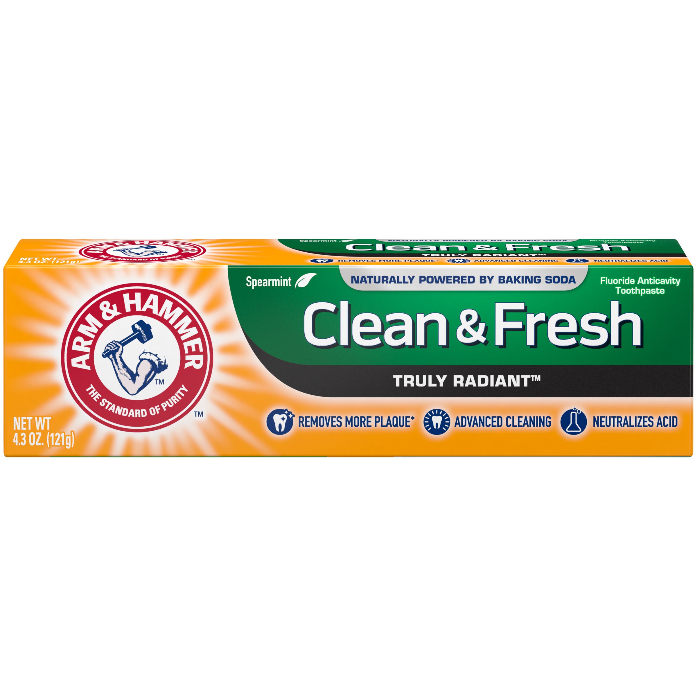 AHDC Clean & Fresh Truly Radiant Toothpaste - 4.3oz/12pk