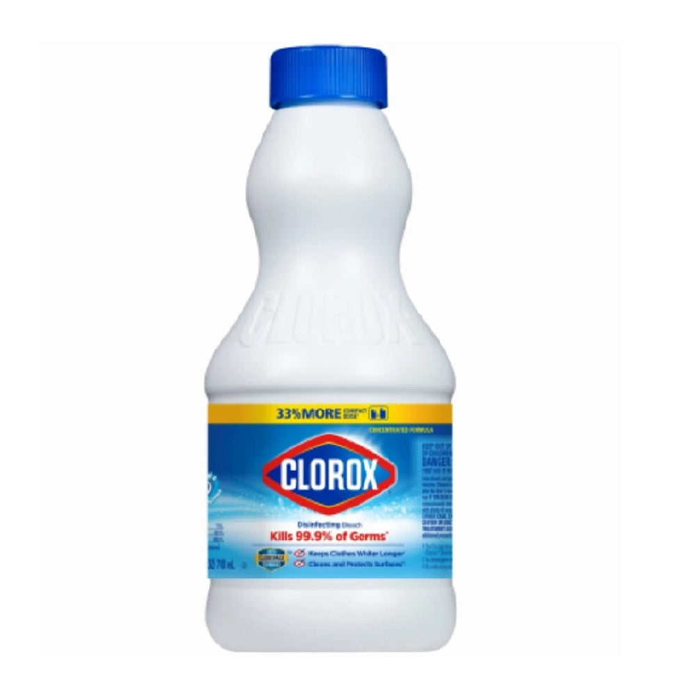 Clorox Bleach Liquid Disinfecting Concentrated - 24oz/12pk