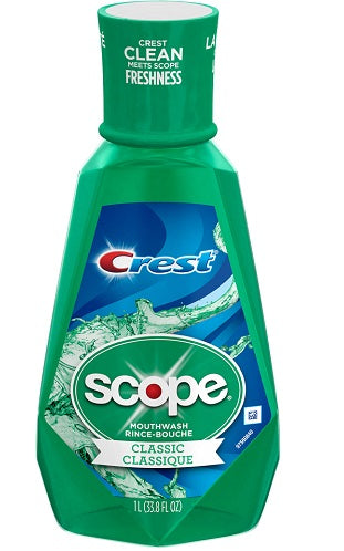 Crest Scope Classic Original  Mint - 1L/33.8oz/6pk
