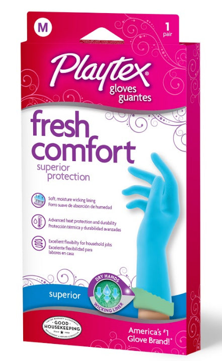 Playtex Fresh Comfort Gloves Medium - 1pair/12pk