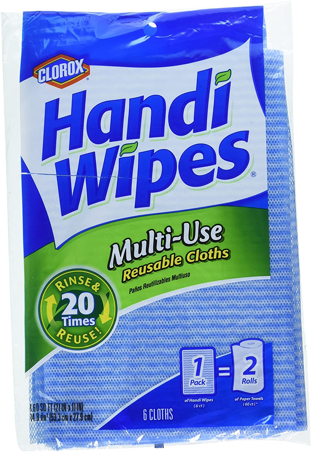 Clorox Handi Wipes Multi-Use Reusable Cloths - 6ct/15pk