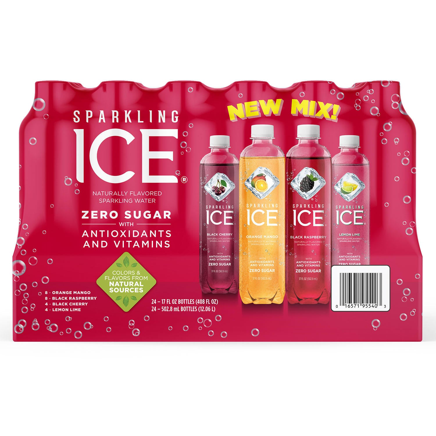 Sparkling Ice Fruit Frenzy Variety Pack- 17oz/24pk