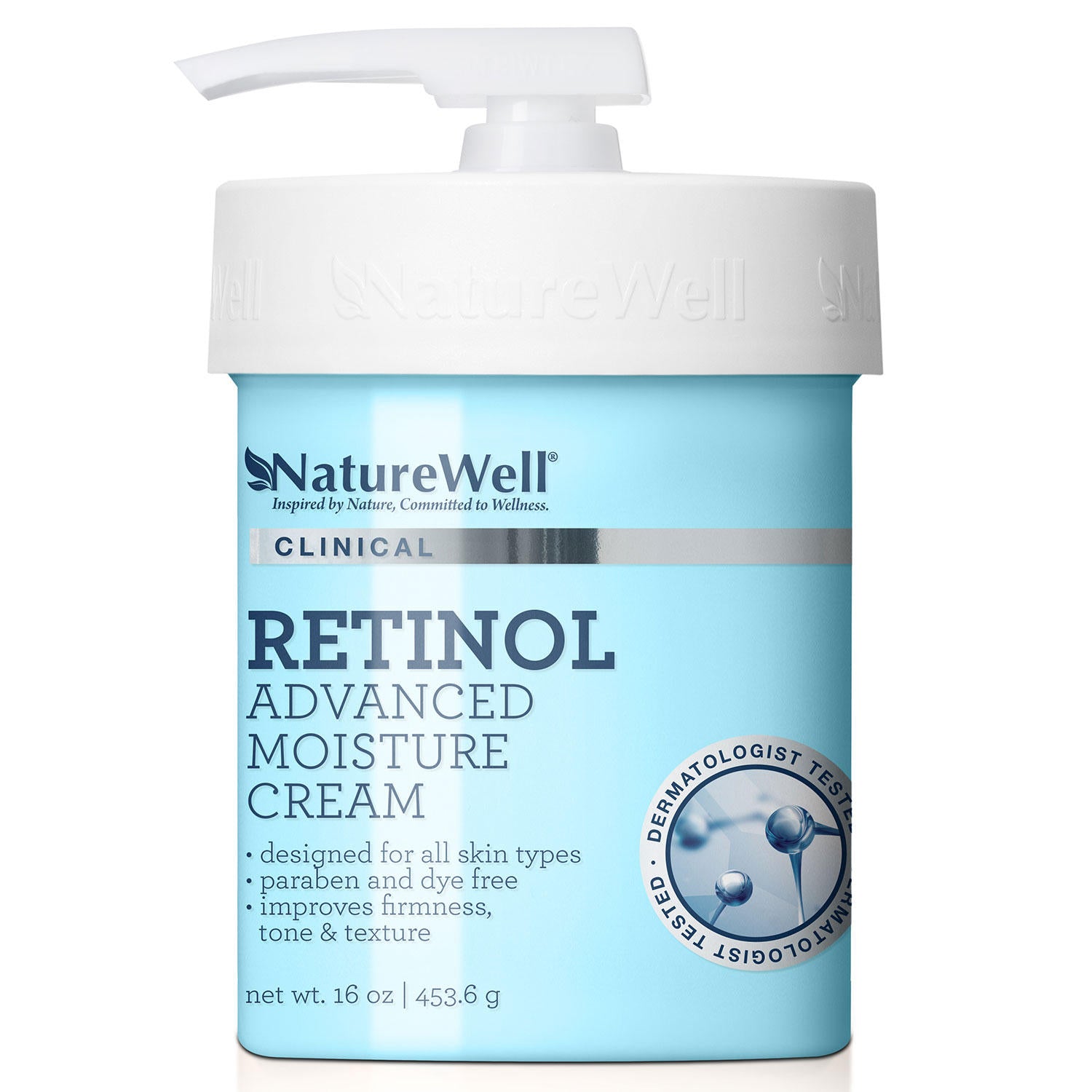 NatureWell Clinical Retinol Advanced Moisture Cream - 16oz/12pk