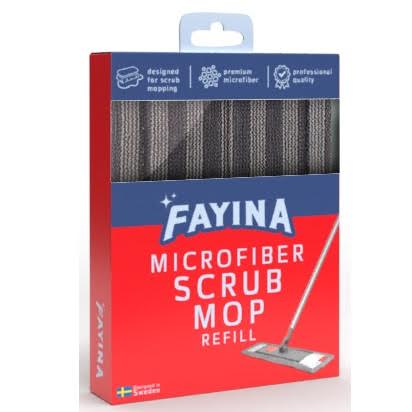 Fayina Microfiber Scrub Mop Refill - 1ct/12pk