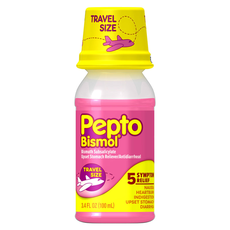 Pepto Bismol Liquid Relief Travel Size - 3.4oz/12pk