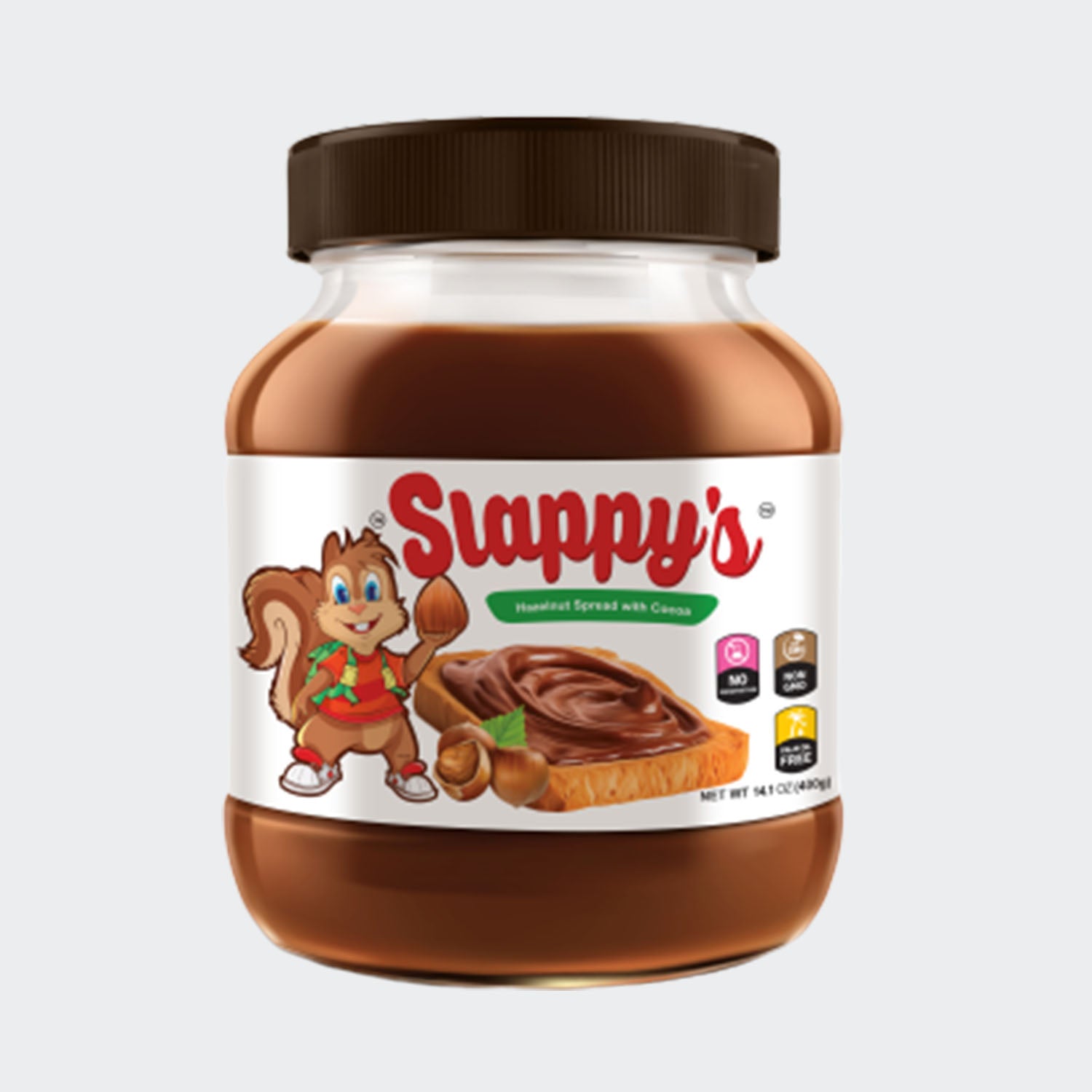 Slappy`s Hazelnut Spread with Cocoa - 14.1oz/12pk