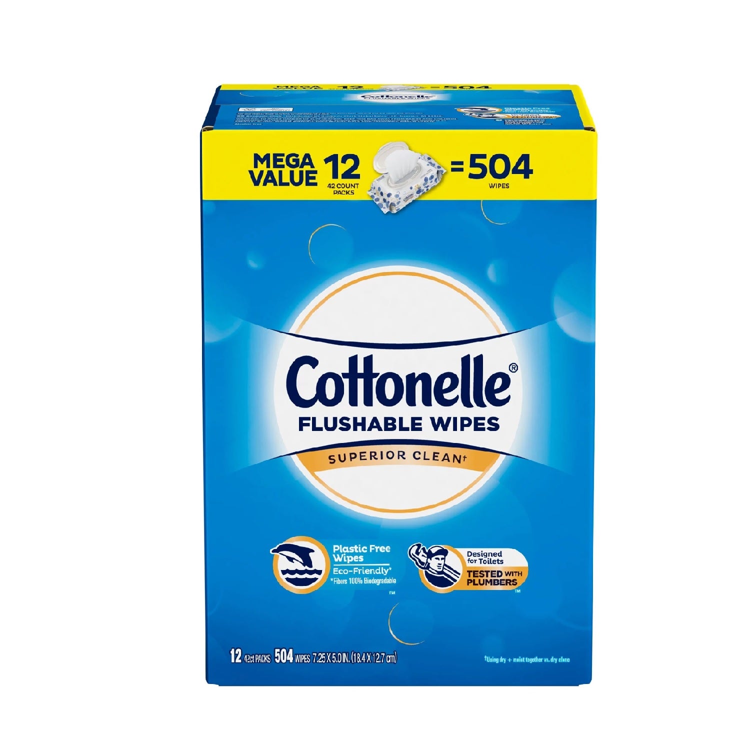 Cottonelle Flushable Wipes - 504ct/1pk