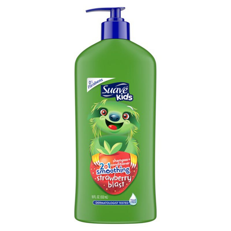 Suave Kids Shampoo 2IN1 Strawberry Blast - 18oz/6pk