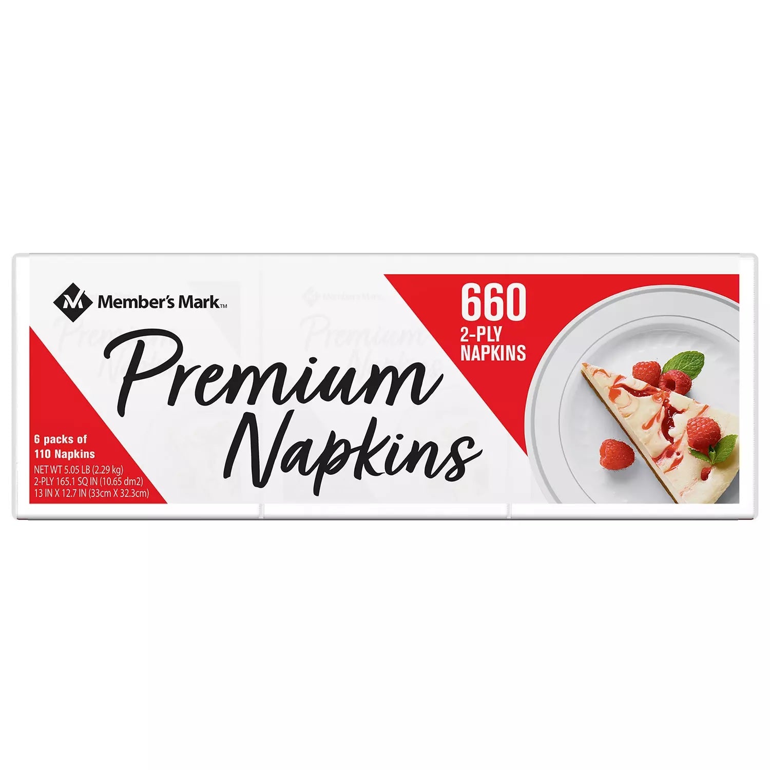 Member's Mark 2-Ply Everyday Premium White Napkins - 660ct/1pk