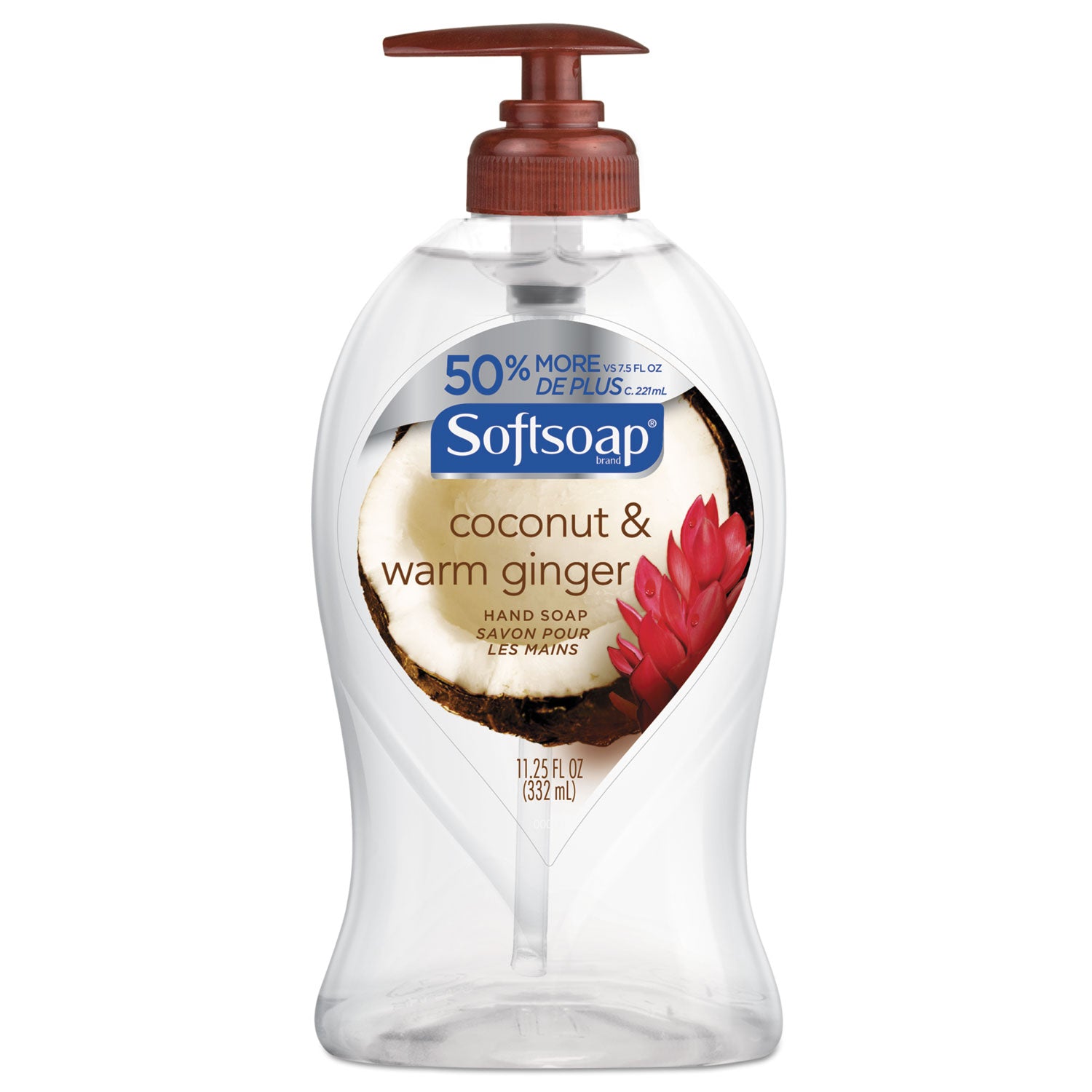 SoftSoap Liquid Hand Soap Pump Coconut & Warm Ginger - 11.25oz/6pk