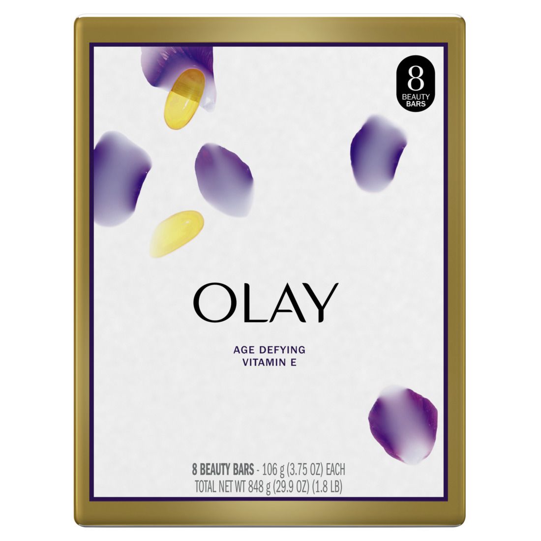 Olay Moisture Outlast Age Defying Beauty Soap 8Bar  - 3.75oz/6pk