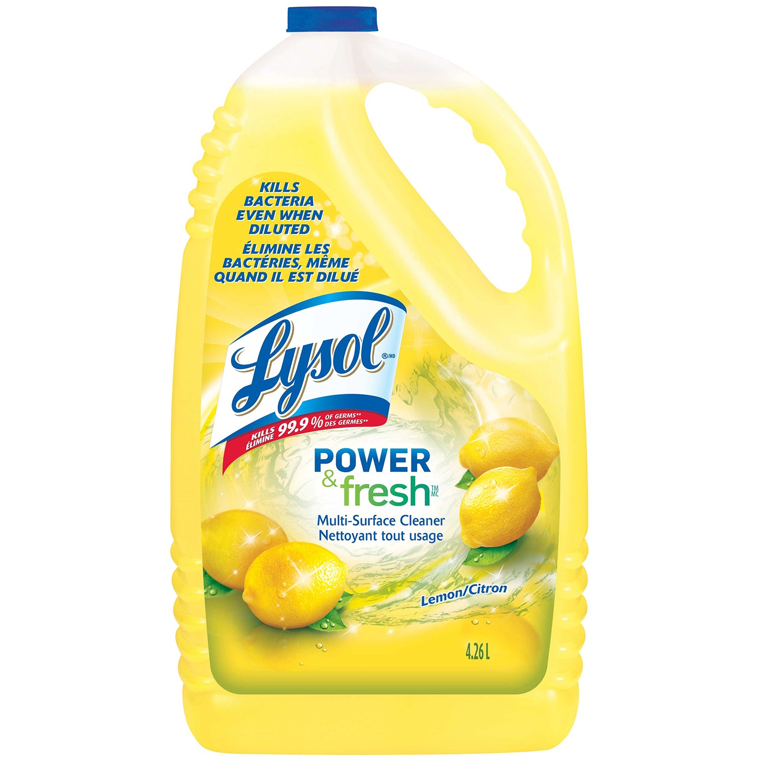 Lysol Power & Fresh Multi-Surface Cleaner Lemon - 144oz/4pk