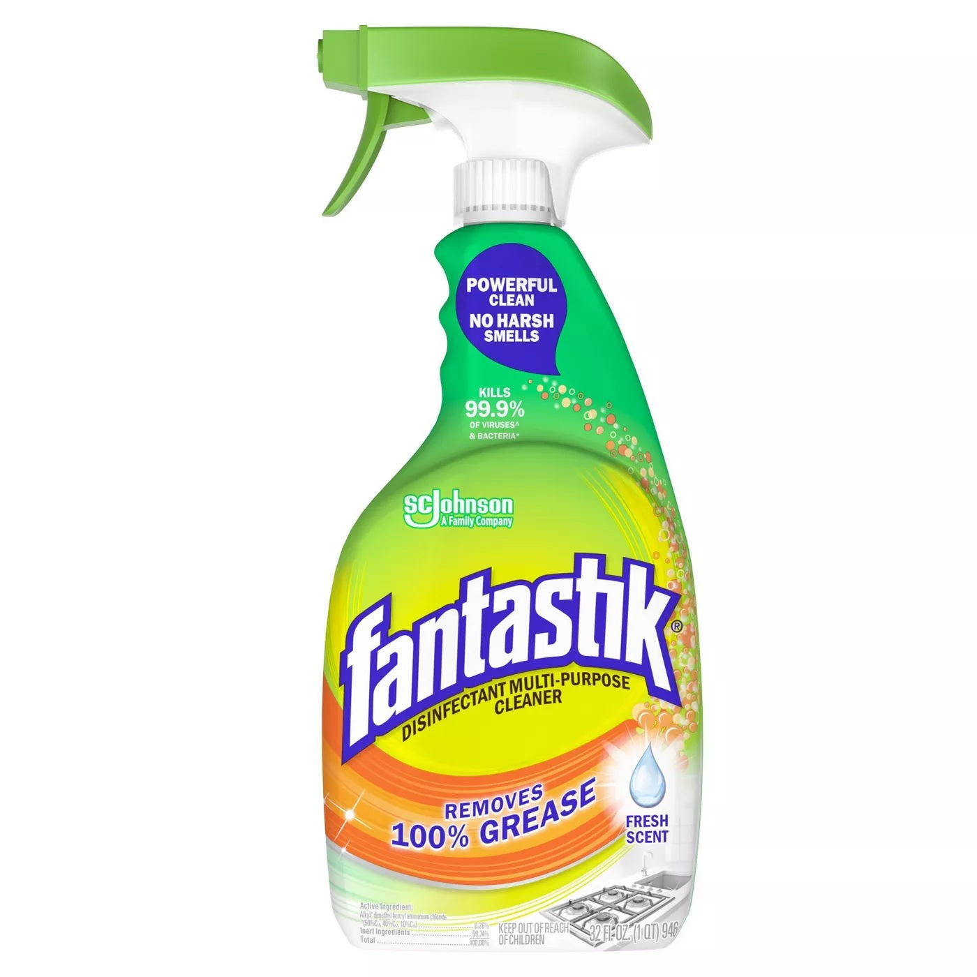 Fantastik Disinfectant Multi-Purpose Cleaner A/B- 32oz/8pk