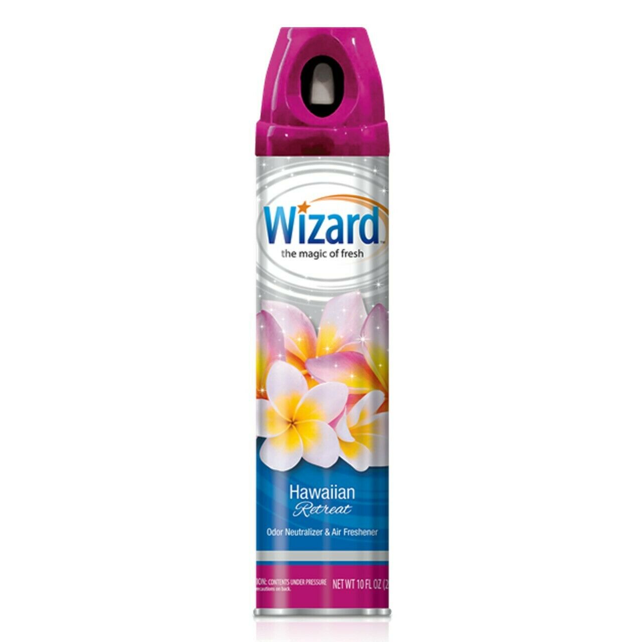 Wizard Aerosol Air Freshner Spray Hawaiin Retreat - 10oz/12pk