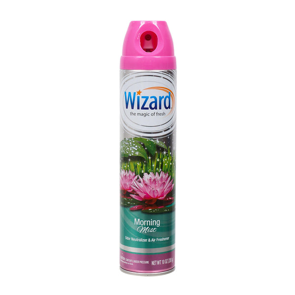 Wizard Aerosol Air-Freshner Spray, Morning Mist - 10oz/12pk
