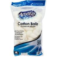 Amoray Cotton Balls Regular - 300CT/48pk