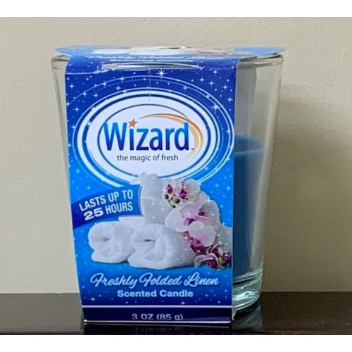 Wizard Candles Freshly Folded Linen - 3oz/12pk