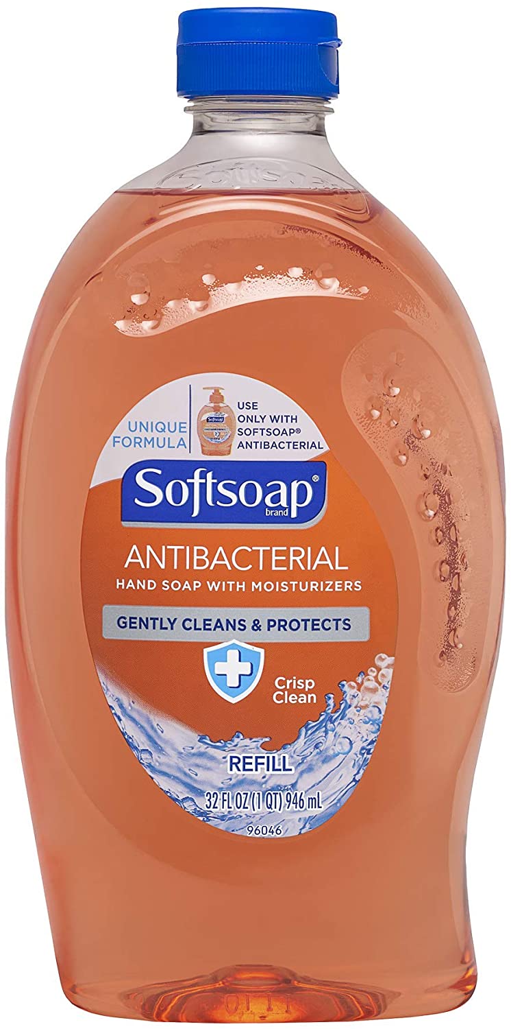 SoftSoap AB Liquid Hand Soap Refill Crisp Clean - 32oz/6pk