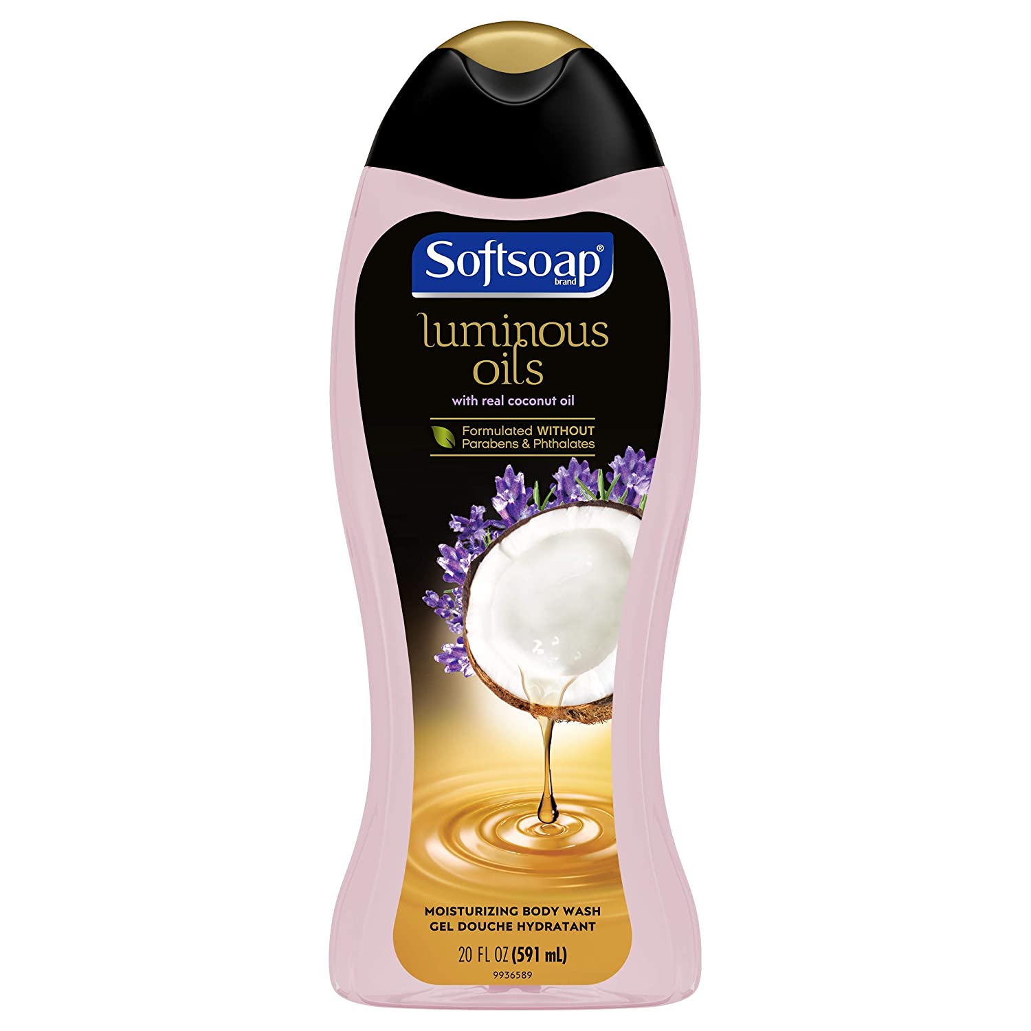 SoftSoap Luminous Oils Body Wash w/ Coconut Oil & Lavender - 20oz/4pk