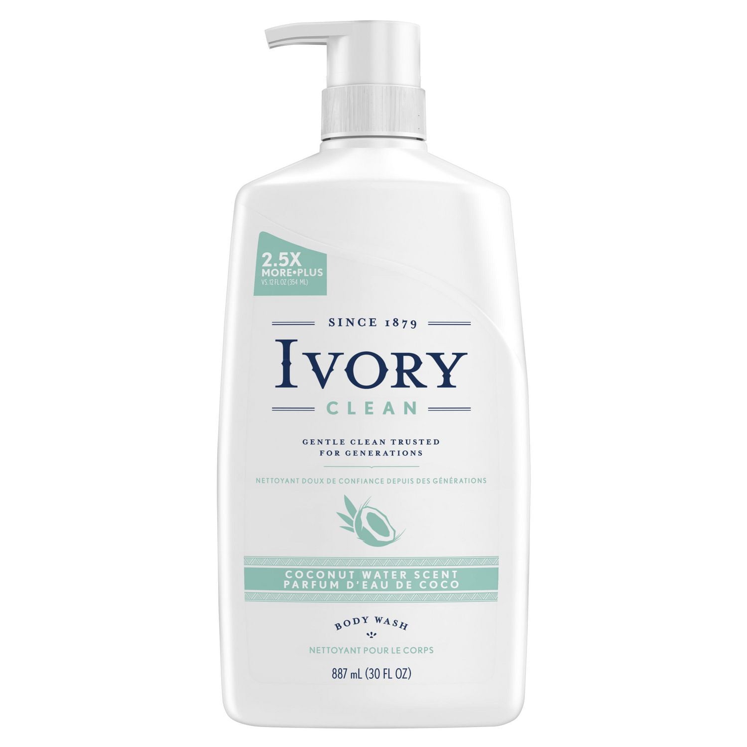 Ivory Coconut Water Scent Body Wash - 30oz/4pk