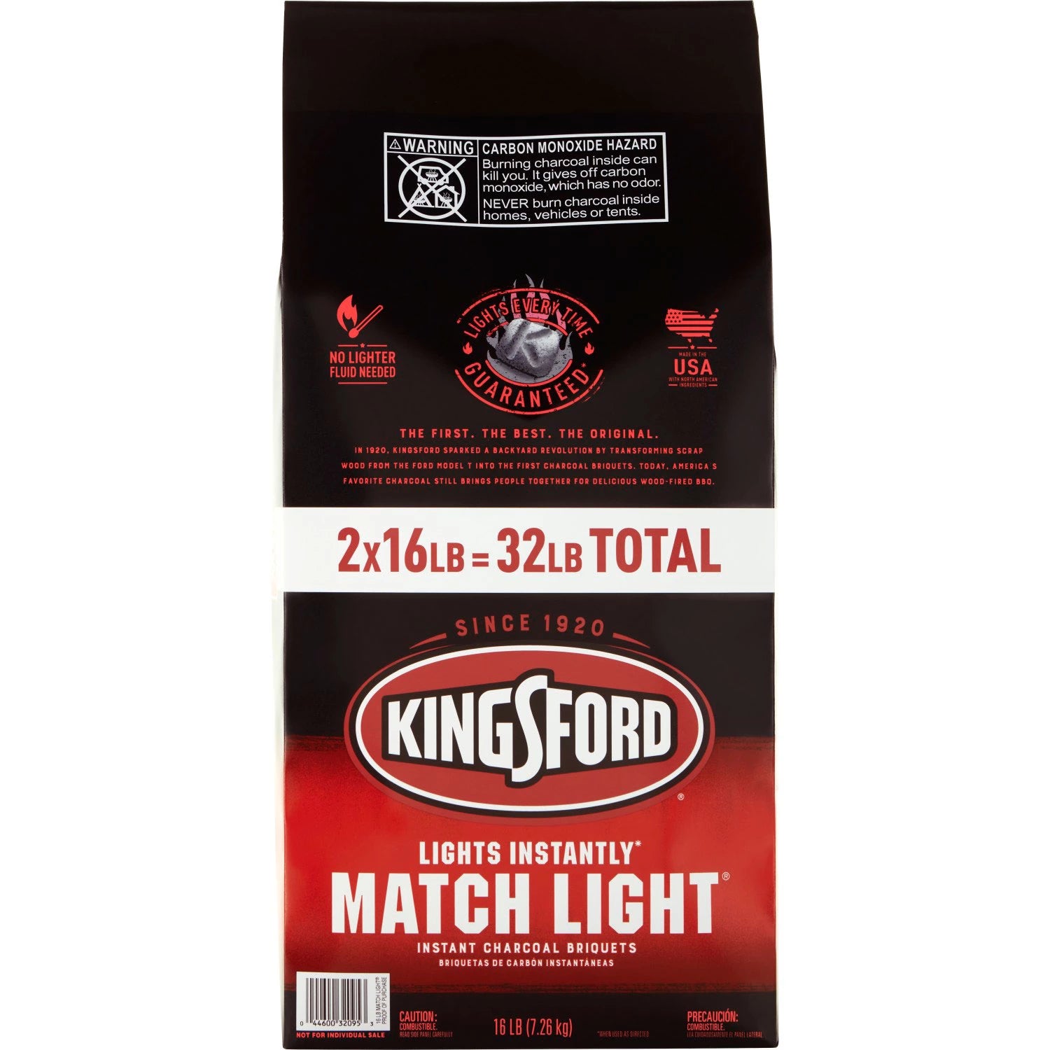 Kingsford Match Light Instant Charcoal Briquettes - 16lb/2pk