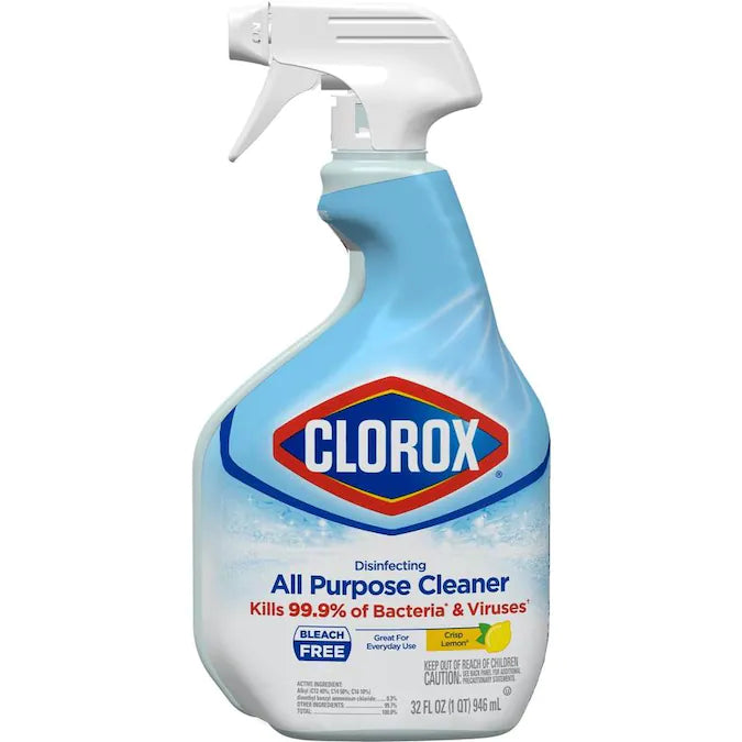 Clorox Disinfecting All Purpose Cleaner Spray Lemon - 32oz/9pk