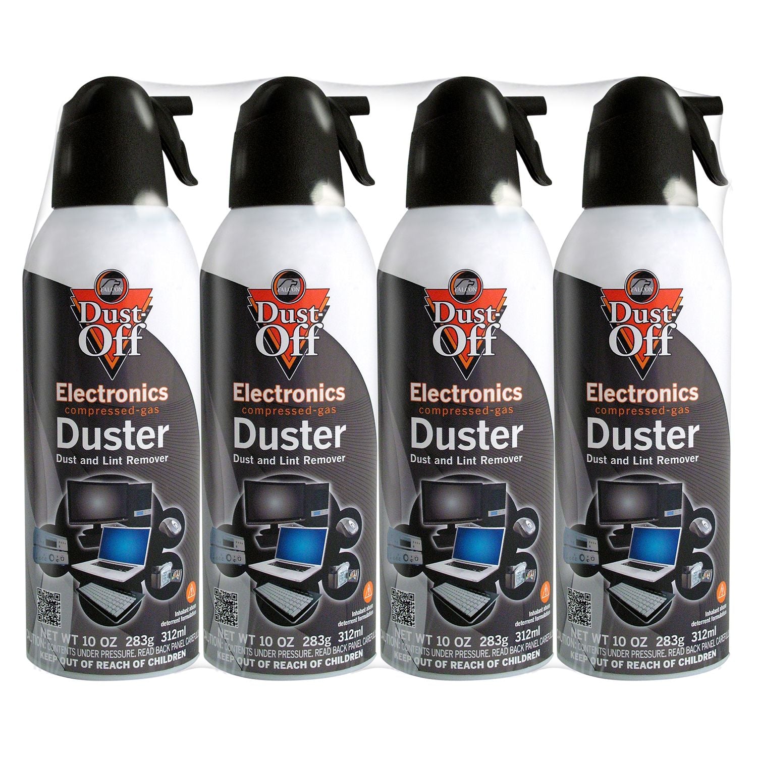 Dust-OFF Falcon Compressed Gas Duster - 10oz/4pk