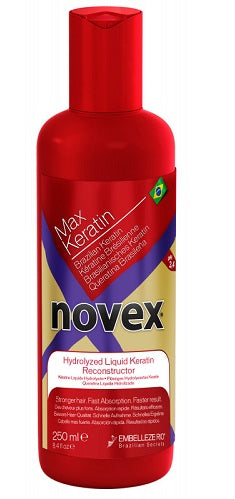 Novex Brazilian Keratin Max Conc. Liquid 250ml - 8.4oz/6pk
