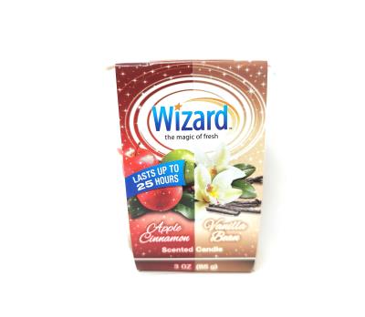 Wizard Candles Apple Cinnamon/ Vanilla Bean - 3oz/12pk