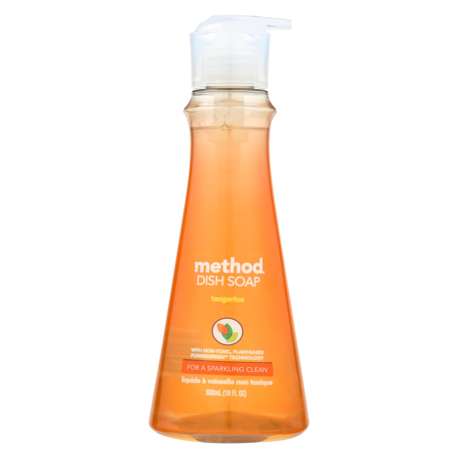 Method Dish Soap Pump Tangerine - 18oz/6pk