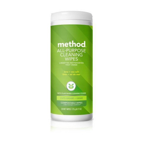 Method All Purpose Cleaner Wipes Lime & Sea Salt - 30ct/6pk