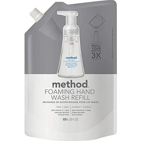 Method Foaming Hand Wash Refill Free & Clear- 28oz/6pk