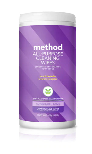 Method All Purpose Cleaner Wipes French Lavender - 70ct/6pk