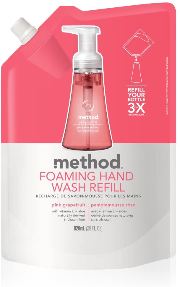 Method Foaming Hand Wash Refill Pink Grapefruit - 28oz/6pk