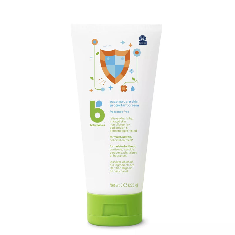Babyganics Eczema Care Skin Protectant Cream with Colloidal Oatmeal - 8oz/6pk