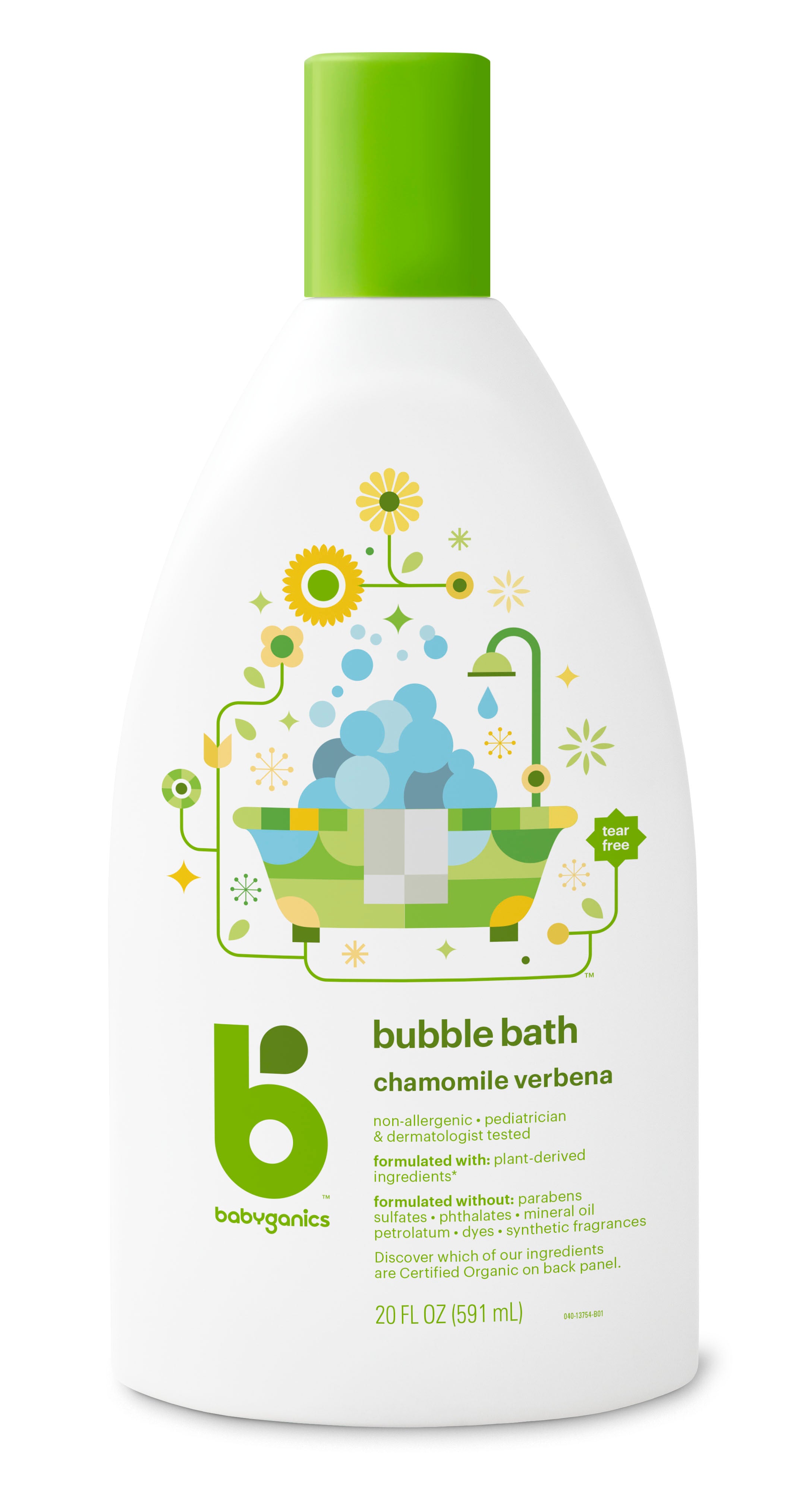 Babyganics Bubble Bath Chamomile Verbena - 20fo/6pk