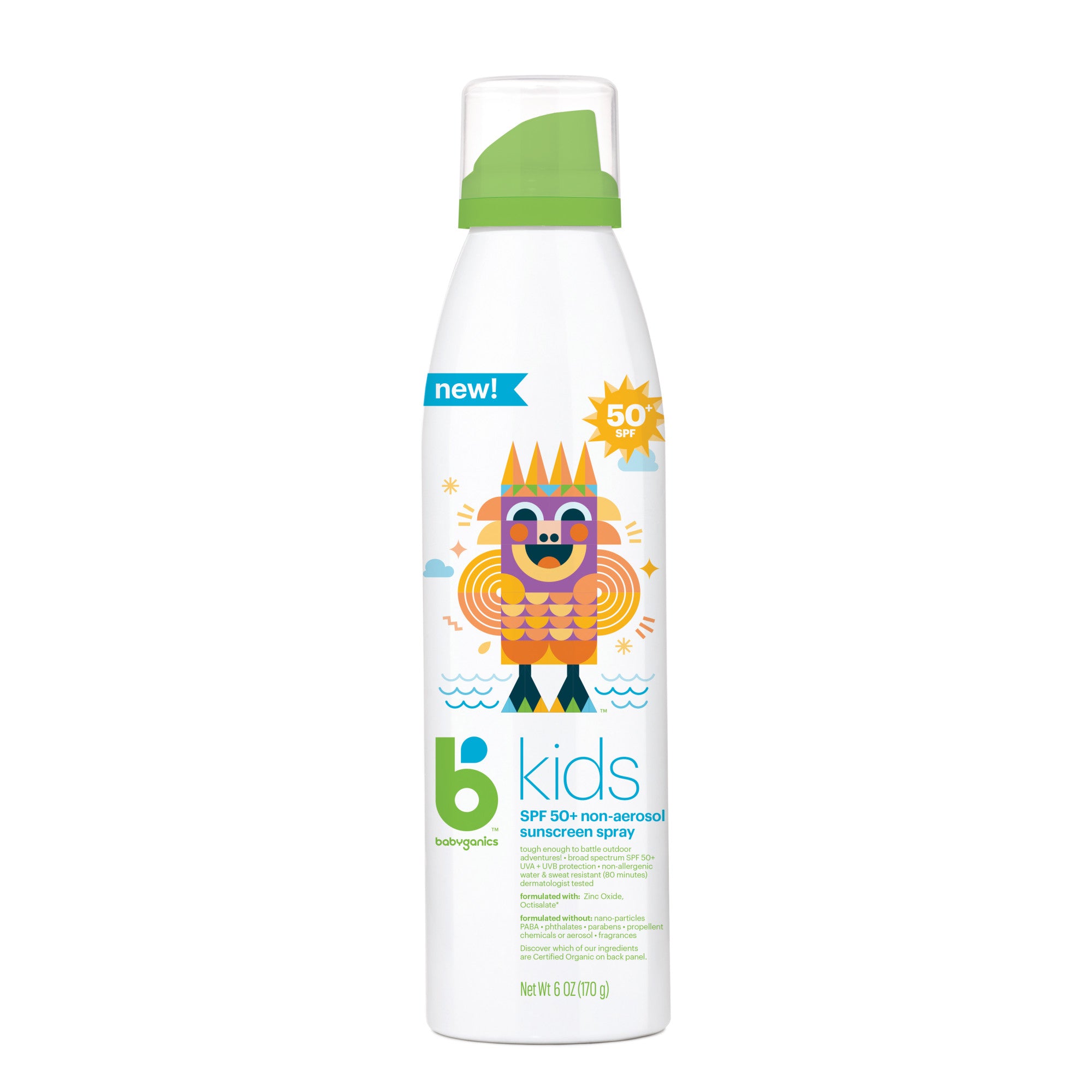 Babyganics B Kids Continuous Sunscreen Spray SPF 50 - 6oz/24pk