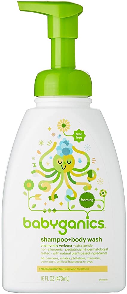 Babyganics Shampoo & Body Wash Chamomile Verbena - 16oz/6pk