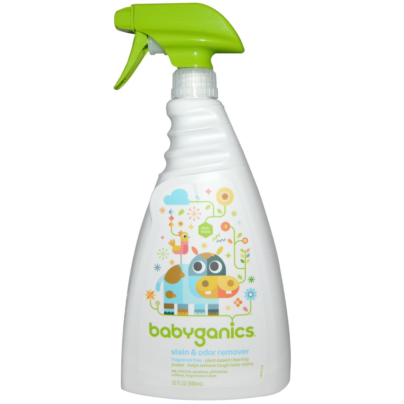 Babyganics Stain & Odor Remover - 32oz/9pk