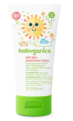 Babyganics Sunscreen Lotion SPF 50 - 2oz/12pk