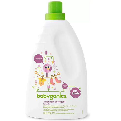 Babyganics Laundry Detergent Lavender - 60oz/4pk